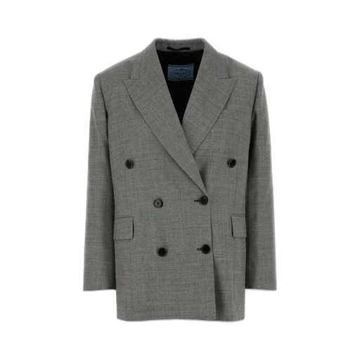 Prada Double-Breasted Tailored Blazer
