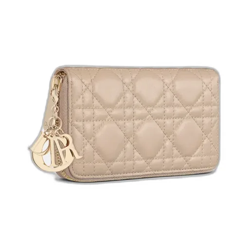 Medium Lady Dior Zipped Wallet