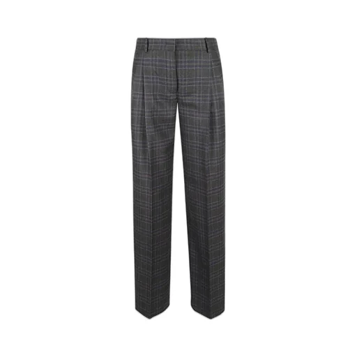 Ql2 Pleated Check Pants