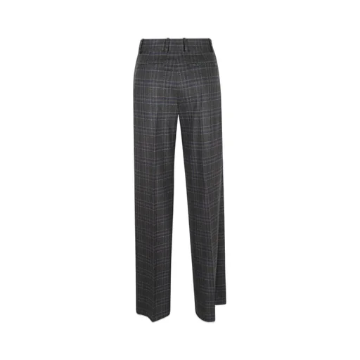 Ql2 Pleated Check Pants