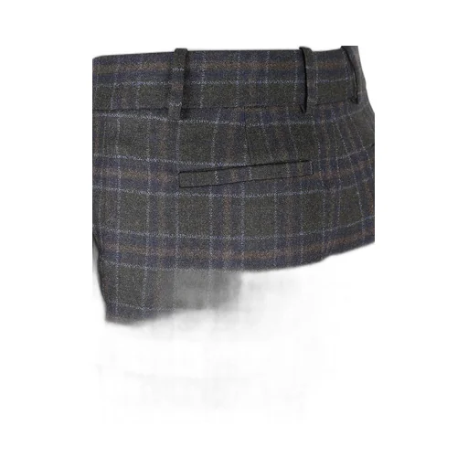 Ql2 Pleated Check Pants