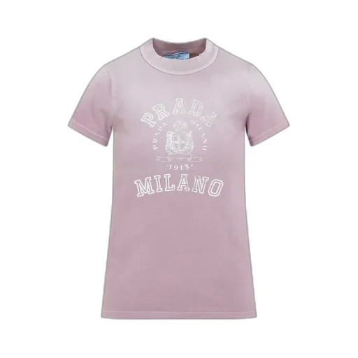Prada Logo Printed Crewneck T-Shirt