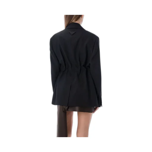 Prada Single Breasted Belted Tailored Blazer
