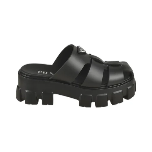 Prada Monolith Caged Mules