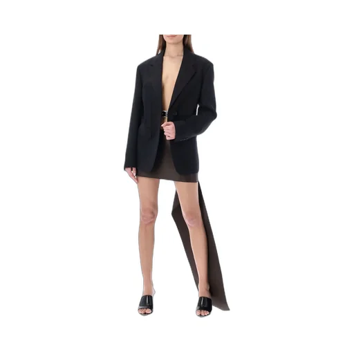 Prada Single Breasted Belted Tailored Blazer
