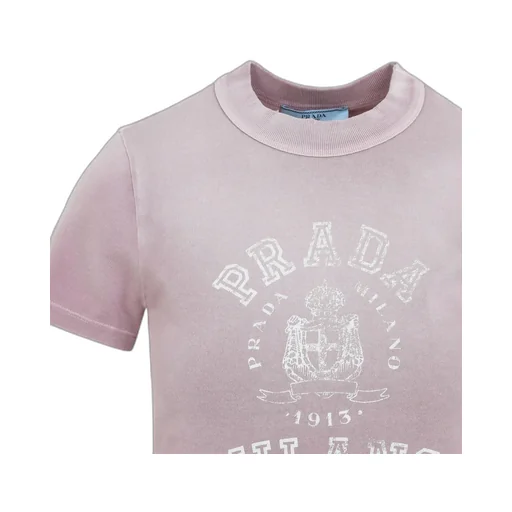 Prada Logo Printed Crewneck T-Shirt
