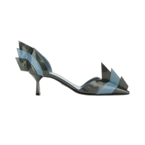 Prada Panelled Slip-On Pumps