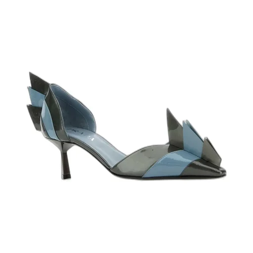 Prada Panelled Slip-On Pumps