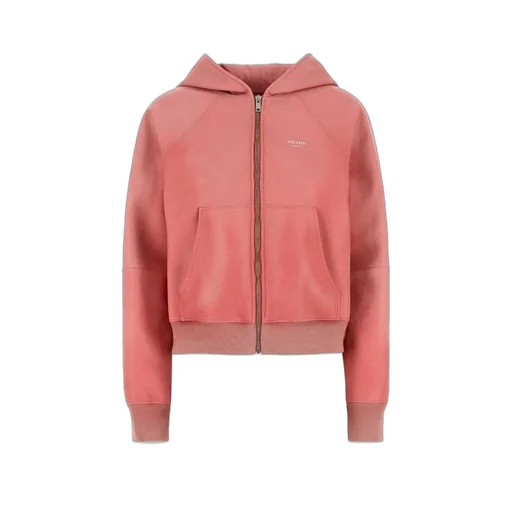 Prada Zip-Up Hooded Jacket