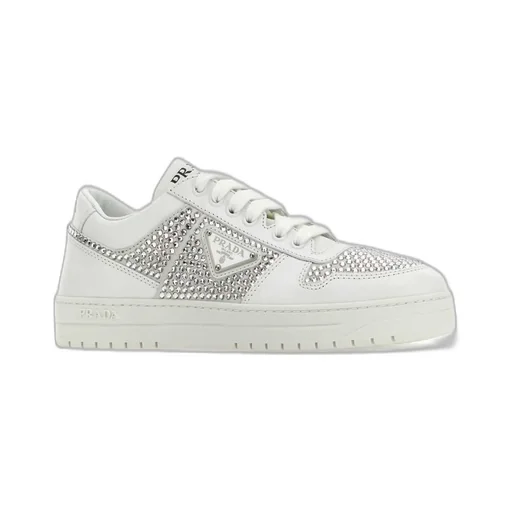 Prada Embellished Low-Top Sneakers