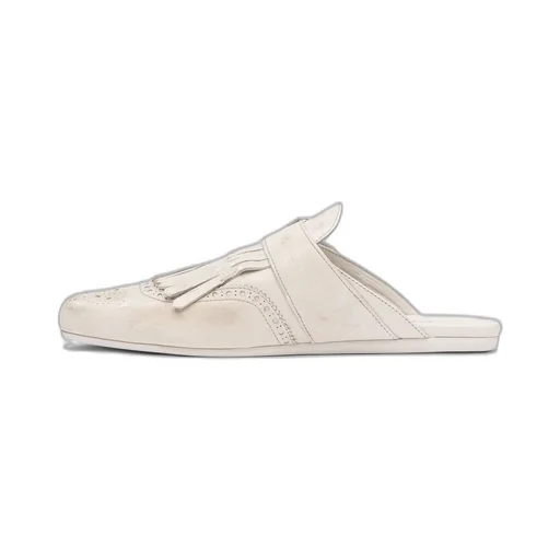 Prada Fringe-Detailed Slip-On Mules