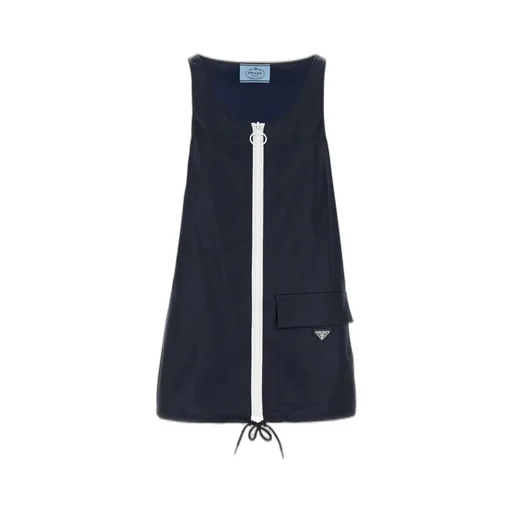 Prada Re-Nylon Sleeveless Mini Dress