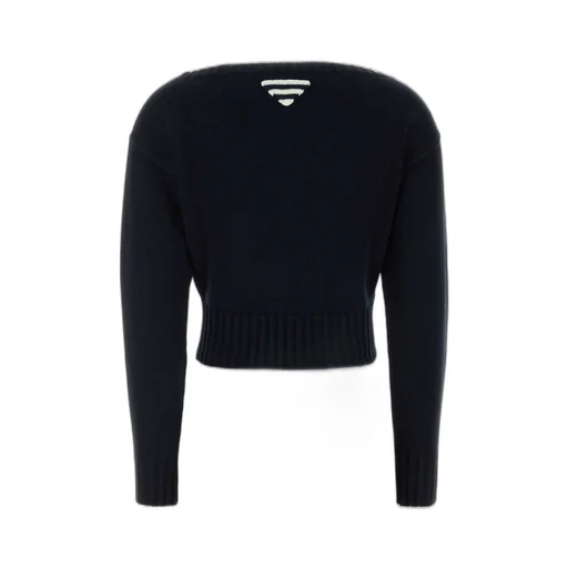 Prada Boat-Neck Ribbed Jumper