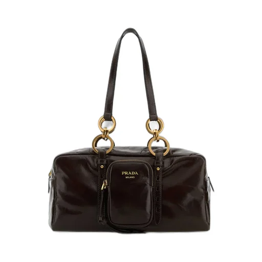 Prada Zip-Up Medium Tote Bag