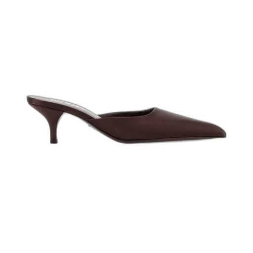 Prada Pointed Toe Slip-On Mules