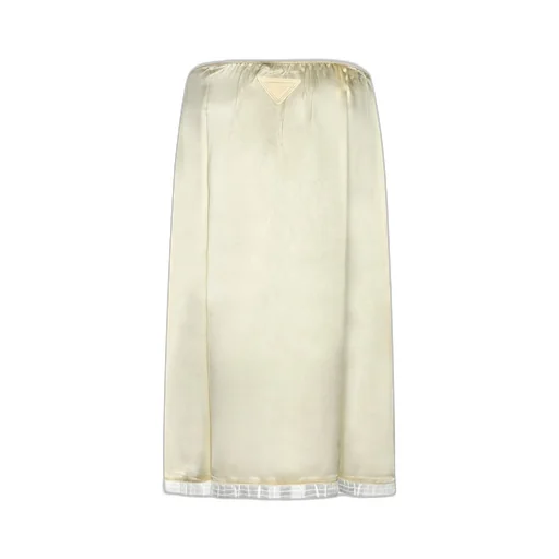 Prada Satin Midi Skirt