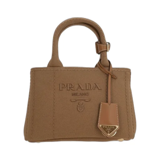 Prada Logo-Embroidered Tote Bag