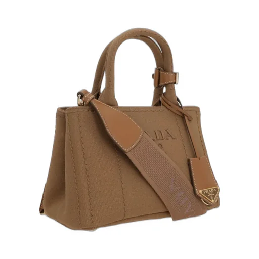 Prada Logo-Embroidered Tote Bag