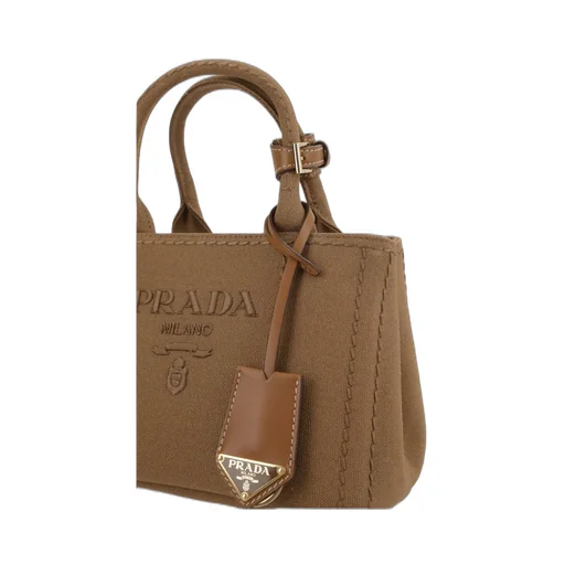Prada Logo-Embroidered Tote Bag
