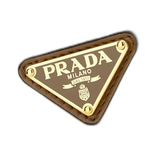 Prada Logo Plaque Zip-Up Hobo Bag