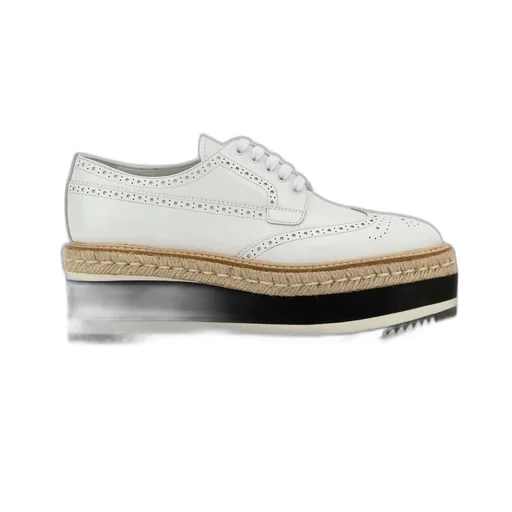 Prada Round-Toe Lace-Up Shoes
