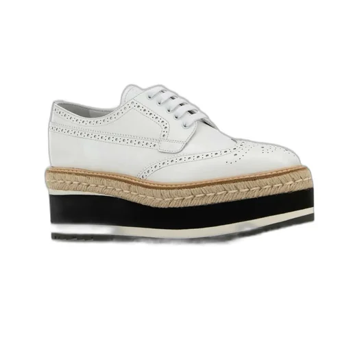 Prada Round-Toe Lace-Up Shoes