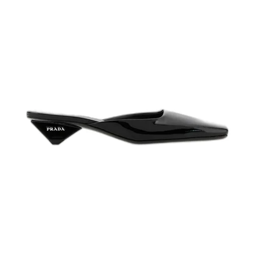 Prada Square-Toe Slip-On Mules