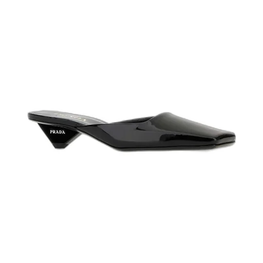 Prada Square-Toe Slip-On Mules