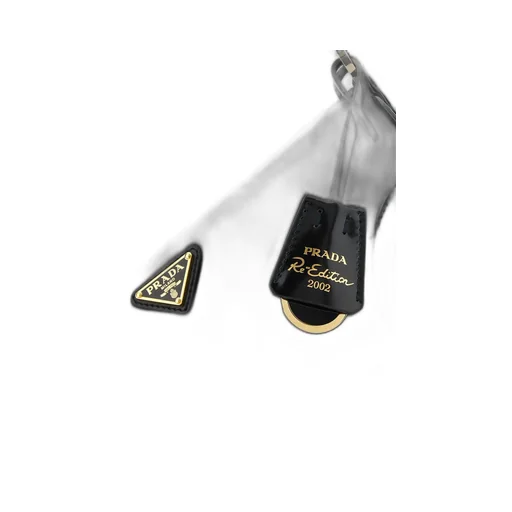 Prada Logo Plaque Zipped Shoulder Bag