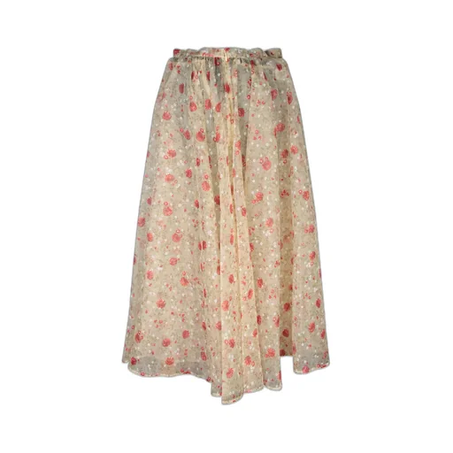 Prada Floral-Printed Midi Skirt