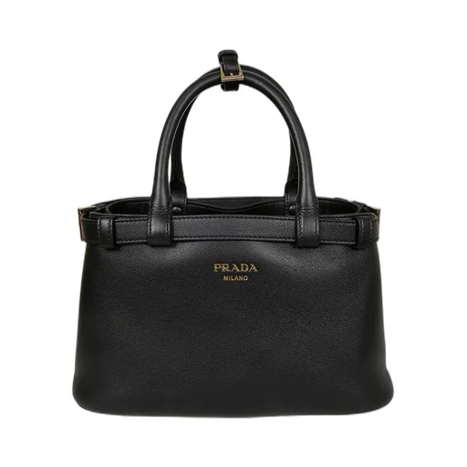Prada Open-Top Large Belted Handbag