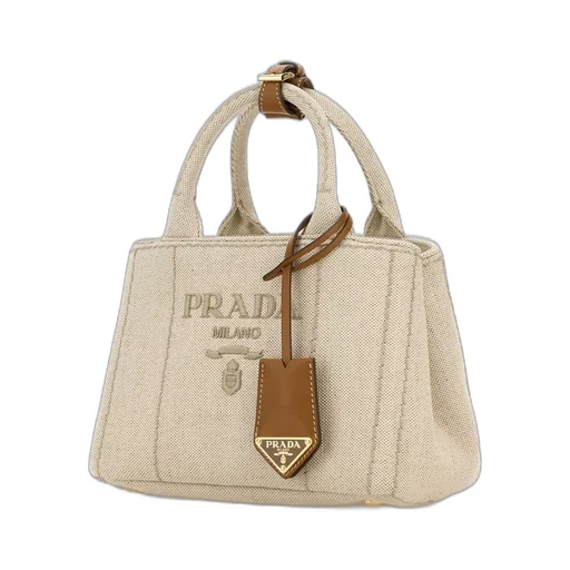 Prada Logo-Embroidered Tote Bag