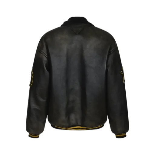 Prada Logo-Patch Bomber Jacket