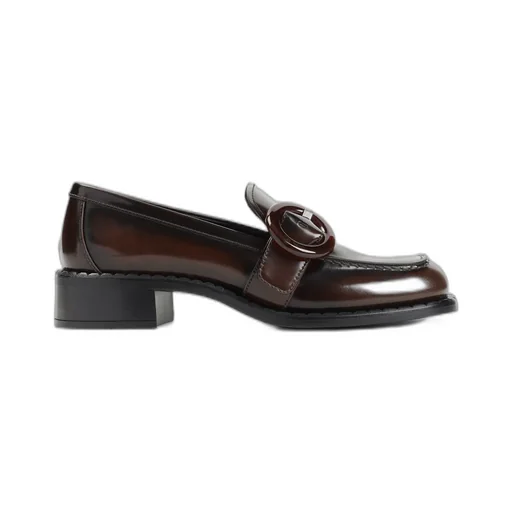 Prada Logo-Engraved Buckled Loafers