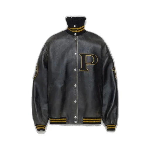 Prada Button-Up Leather Jacket