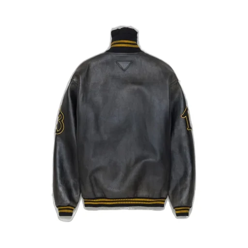 Prada Button-Up Leather Jacket
