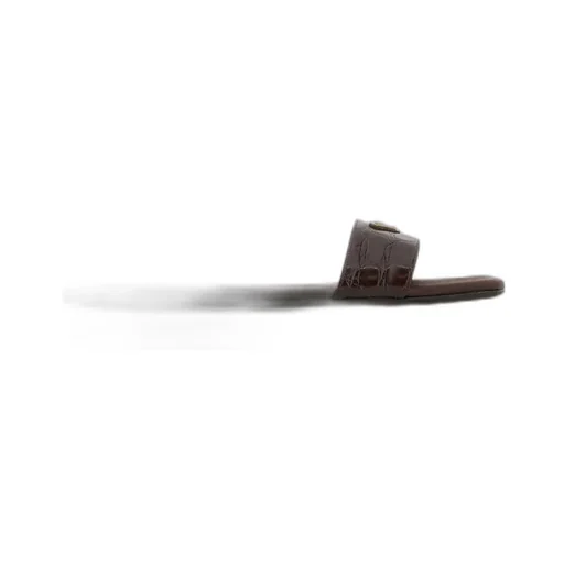 Prada Logo Patch Square Toe Slides