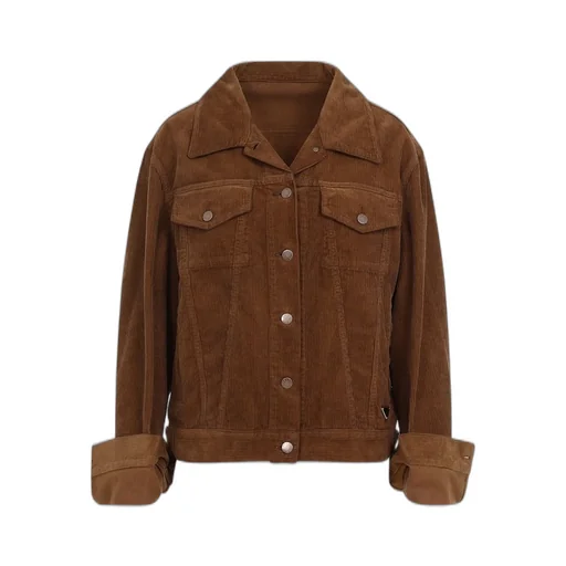 Prada Corduroy Button-Up Blouson Jacket