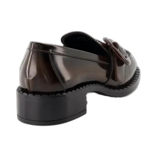 Prada Logo-Engraved Buckled Loafers