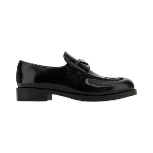 Prada Triangle-Logo Slip-On Loafers
