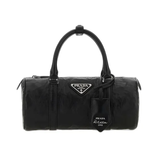 Prada Logo-Plaque Top Handle Bag