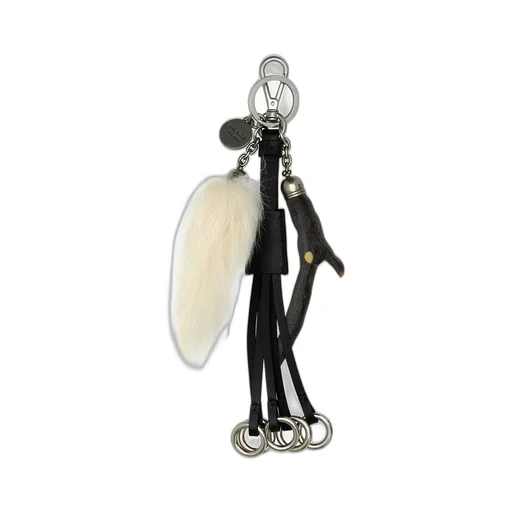 Prada Logo-Engraved Keyring
