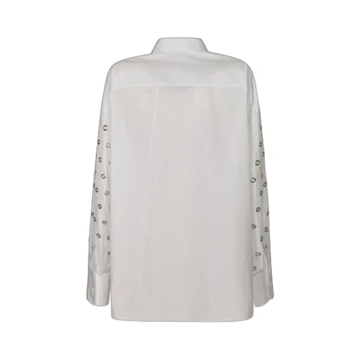 Prada Eyelet-Embellished Button-Up Shirt