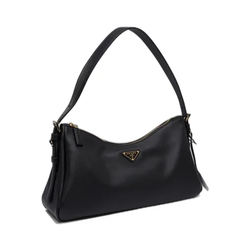 Prada Triangle-Logo Zipped Shoulder Bag