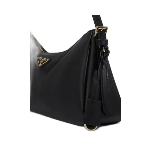 Prada Triangle-Logo Zipped Shoulder Bag