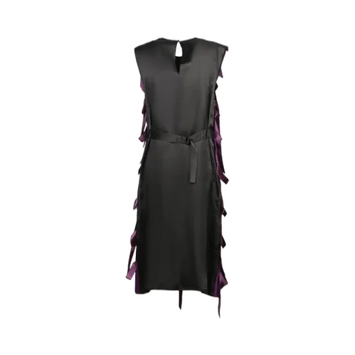 Prada Bow Embellished Crewneck Dress