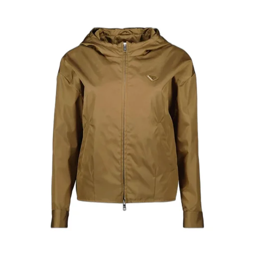 Prada Triangle-Logo Zipped Jacket