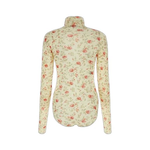 Prada Allover Printed Jersey Bodysuit
