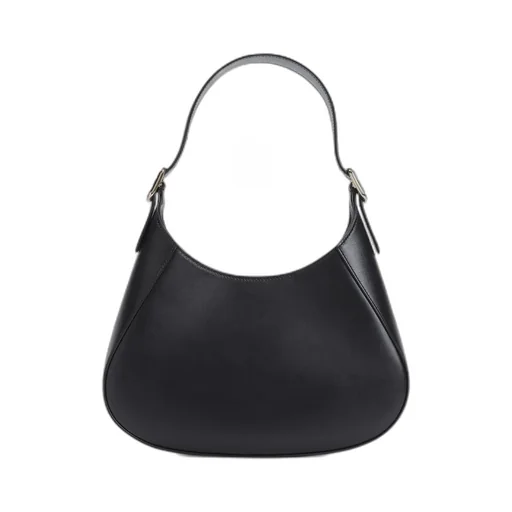 Prada Logo Plaque Zip-Up Hobo Bag