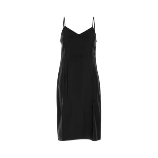 Prada Logo Detailed Sleeveless Midi Dress